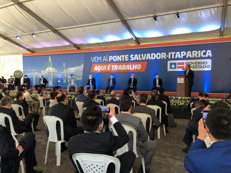 ‘O Sonho Está Virando Realidade’, Diz Leão Na Assinatura Do Contrato Da Ponte Salvador-Itaparica