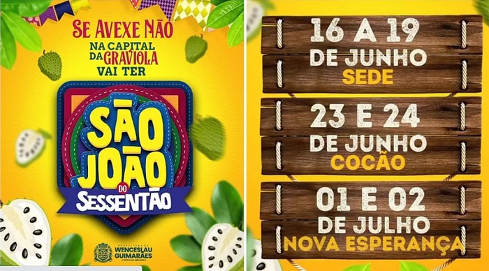 WENCESLAU GUIMARÃES CANCELA FESTA DE SÃO JOÃO