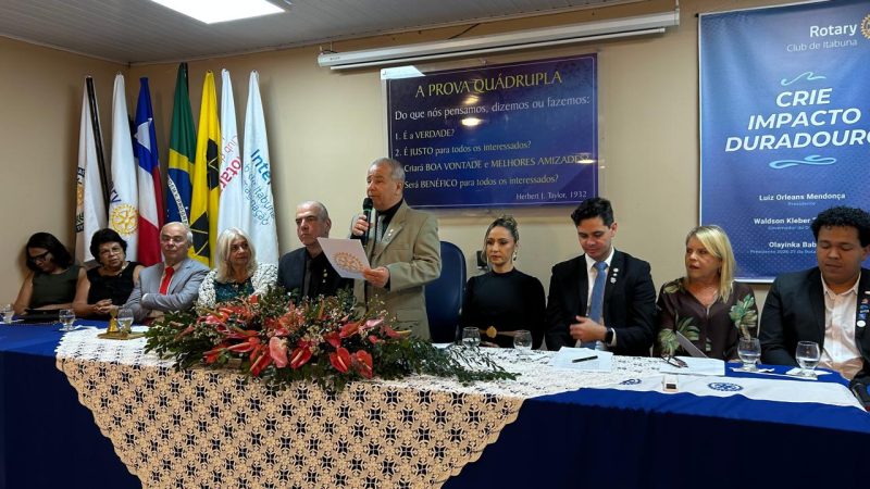 Rotary Club De Itabuna Empossa Luiz Orleans Mendonça Para A Presidência No Ano Rotário 2026/27
