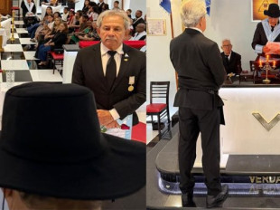 MAÇONARIA HOMENAGEIA PAIS